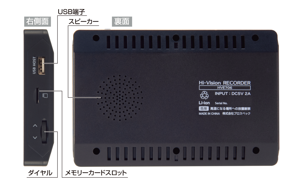 ハイビジョンレコーダー HVE706 | 製品情報｜PROSPEC